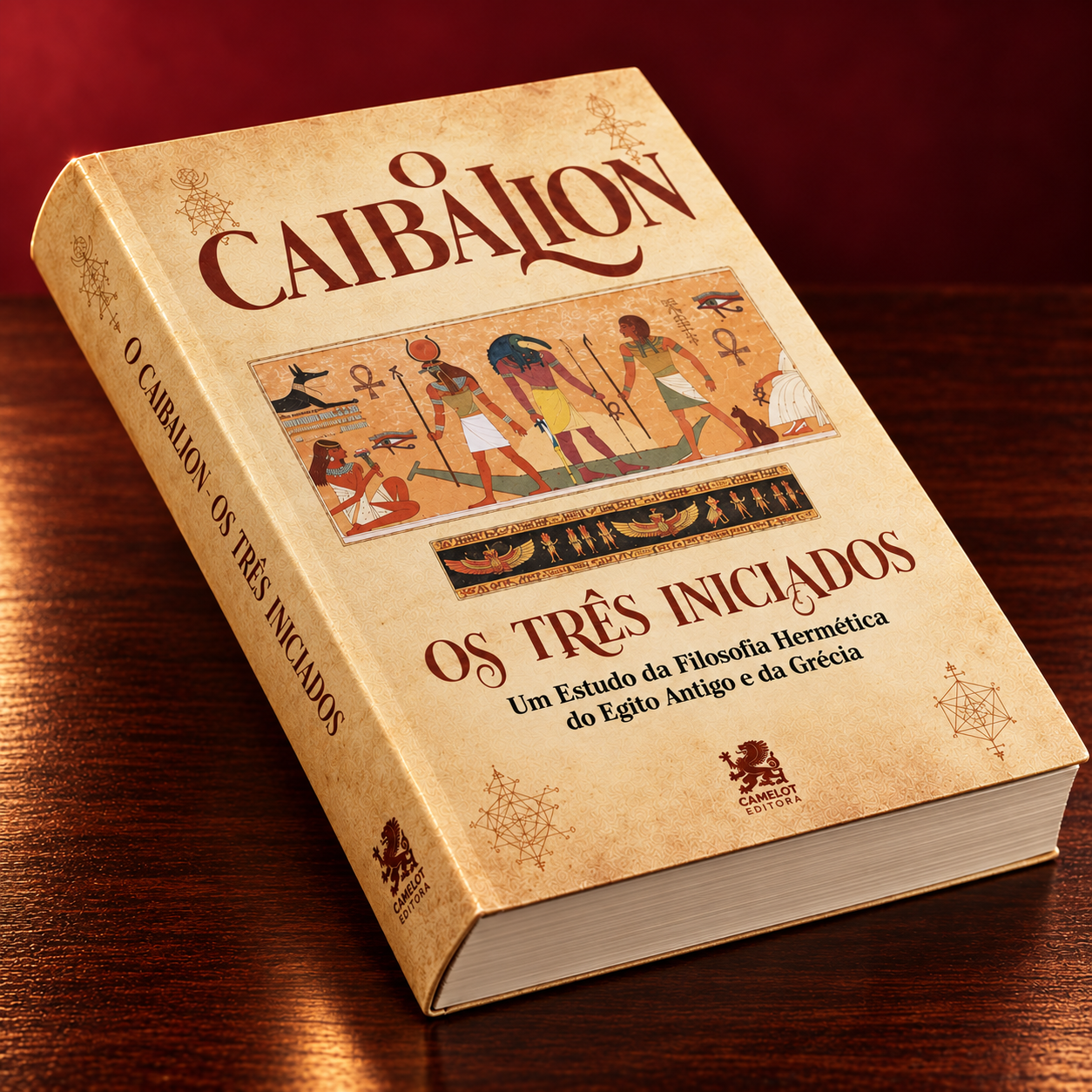 Detalhe da lombada e das paginas de O Caibalion