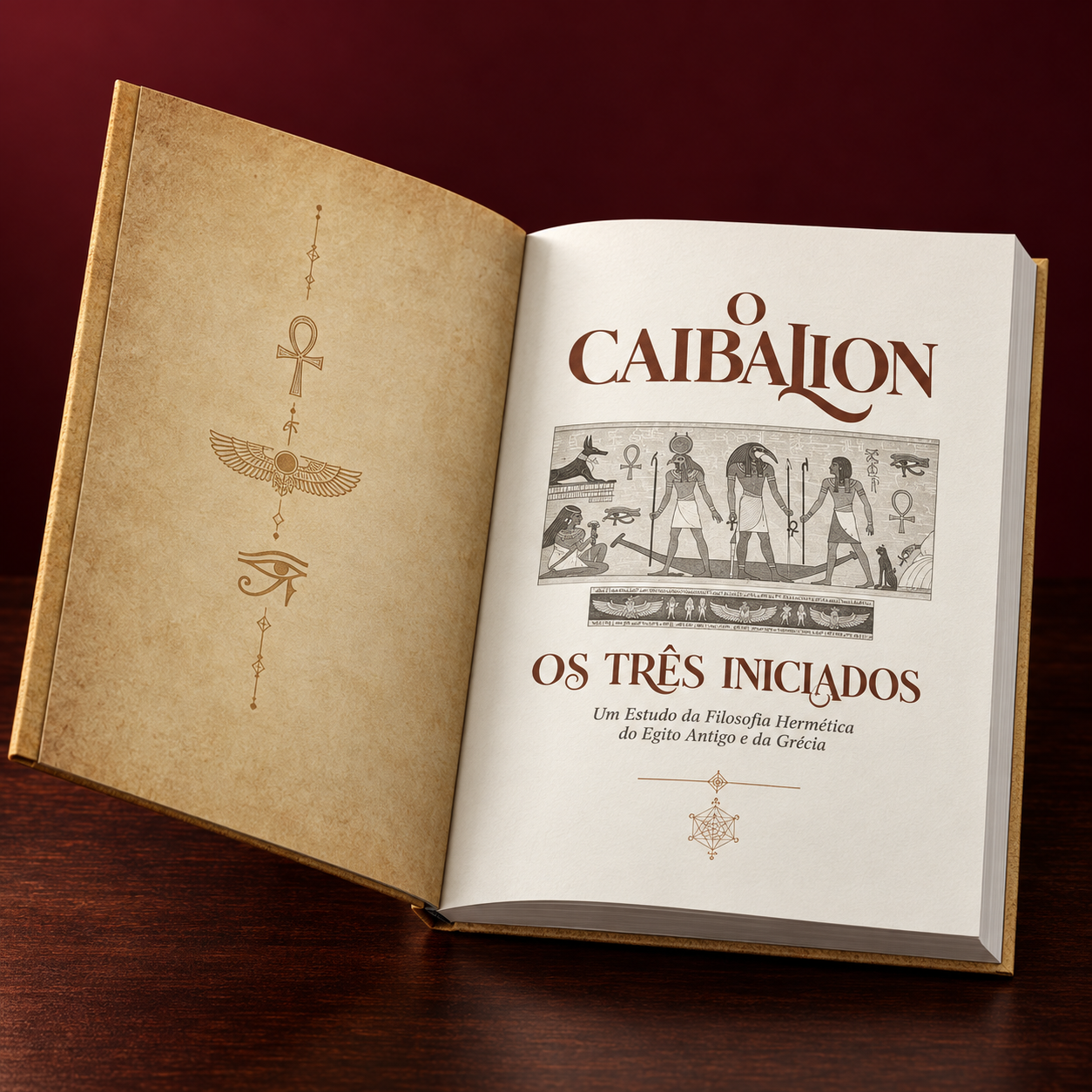 Folha de rosto do livro O Caibalion: Os Tres Iniciados